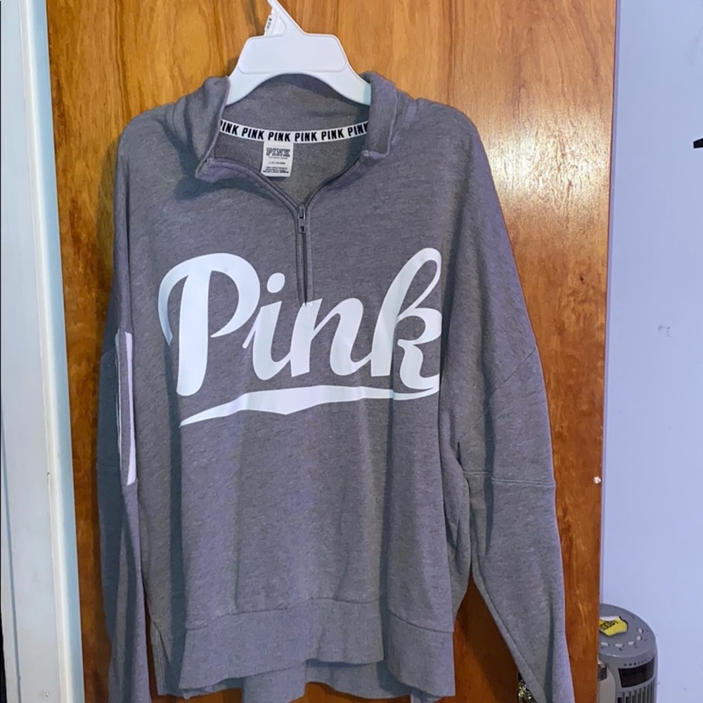 Pink grey pullover